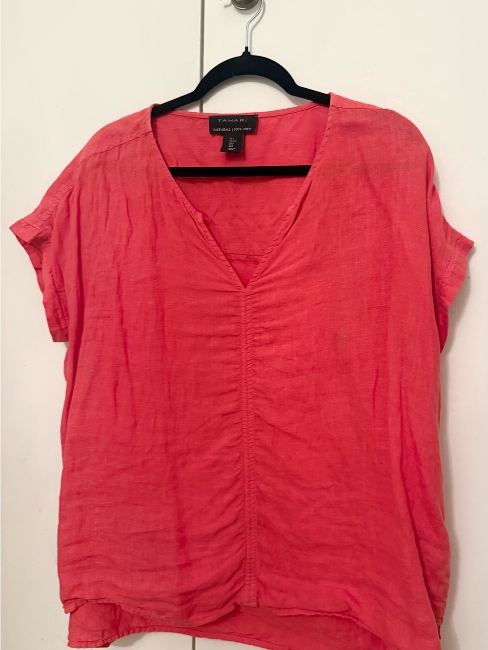 Tahari Linen Top - size Large